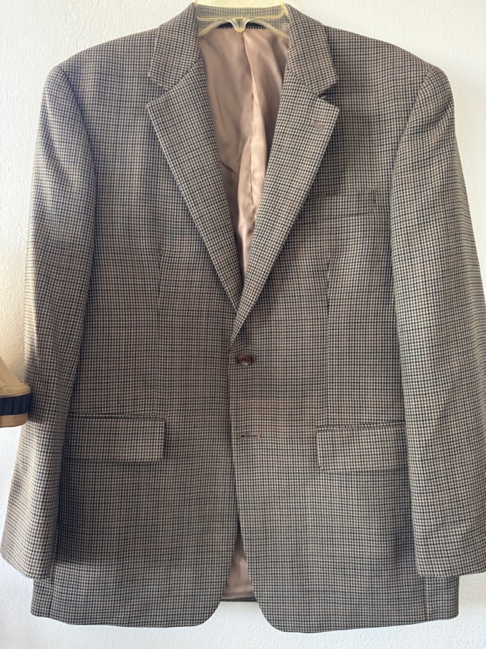 Ralph Lauren Brown and Black Houndstooth Sport Coat